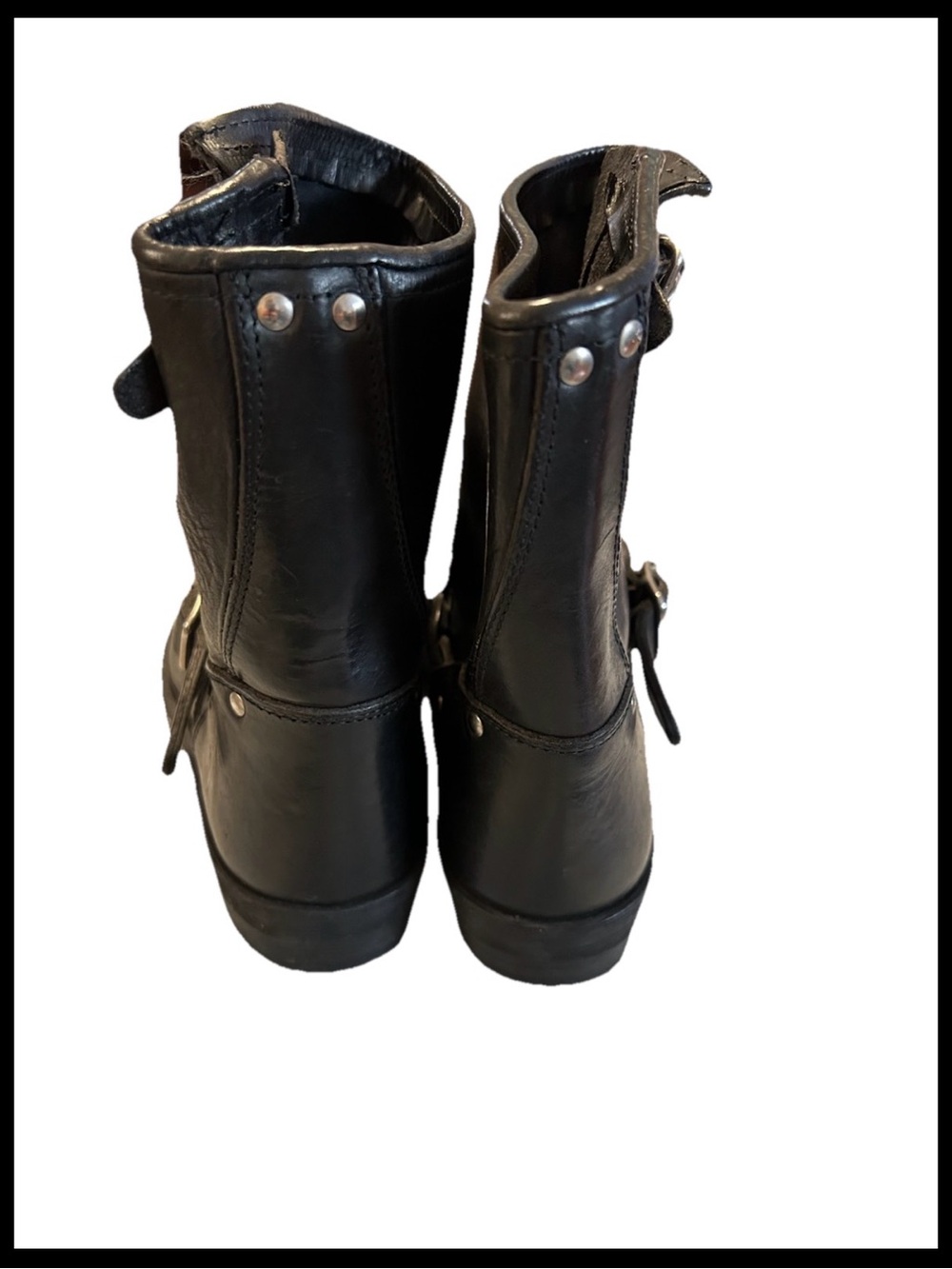 Golden Goose Short Biker Boots Black Leather - Size 39 EU - Picture 4 of 8